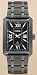 Fossil #FS4664 Men's Roman Black IP Stainless Steel Rectangular Watch