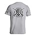Dion Wear Men's Short Sleeve Graphic T-Shirt - One Nation Under God, Light Grey, XX-Large