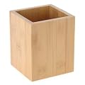 Edler BAMBUS Schreibtischbutler - Schreibtischorganizer Stiftehalter - Stiftebox - Organizier - 10 x 10 x 12 cm (LxBxH)