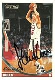 Steve Kerr Autographed/Hand Signed Basketball Card (Chicago Bulls) 1994 Topps Gold #252
