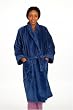 Organic Cotton Terry Bath Robe, Deep Blue