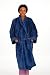 Organic Cotton Terry Bath Robe, Deep Blue, Size S/M