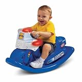 [HSB Value+ Bundle] Little Tikes Police Cycle Sounds Rocker 1592 with MF® Chenille® Cleaning Glove