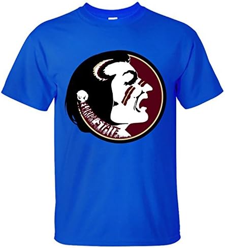 XANAN Florida State Seminoles Football Team Logo Men Short Sleeve T Shirt blue M