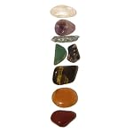 Chakra Set 07 Quartz Amethyst Kyanite Aventurine Rhodonite Tigers Eye Box