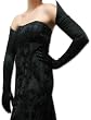 20-Button Opera Length Slip-on Gloves with pointed hem reaching to the shoulder.
