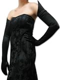 20-Button Opera Length Slip-on Gloves with pointed hem reaching to the shoulder.