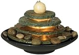 Pyramid Feng Shui Ball Lighted Table Fountain