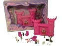 Traumschloss Ritterburg Abenteuer Abenteurer - Eignet sich sehr gut für Transport! - Ritterburgen Ritterschloss Ritterschlösser mit Kutsche, Einhorn, Prinzenpaar, Prinzessin, Prinz, König, Königin Spielzeug für Junge und Mädchen und Kinder