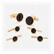 Gold and Onyx Stud Set Gold and Onyx Stud Set