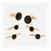 Gold and Onyx Stud Set