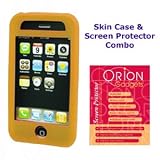 Apple iPhone 3G Silicone Skin Case & Screen Protector Combo (Yellow)