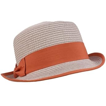Ladies Beach Summer Bucket Flat Top Porkpie Fedora Crusher Sun Cap Hat Lavender