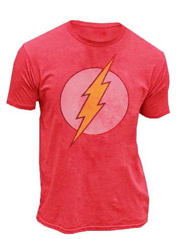 Junk Food True Vintage The Flash Original Distressed Logo Red Mens T-shirt