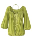 Mesh blouson top