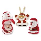 Santa Claus Pendant in Figural Gift Box
