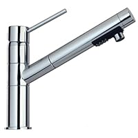 Pegasus 78CR568EX Pull-Out Spray Kitchen Faucet with Deck Plate, Chrome