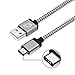 Cambond USB Type C Cable 2.0 Braided Charging Cable Cord 6.6ft/2M for Galaxy Note 8, S8, S8+, MacBook, Nintendo Switch, Google Pixel, Sony XZ, LG V20 G5 G6, HTC 10, Nexus 6p 5X and More Gray