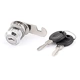 uxcell　カムロック錠　鍵付き　引き出しキャビネット用　シリンダー　18mmx20mmスレッド
