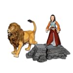 Narnia Prince Caspian 3.75inch Beast Riders - Aslan (Lion) with Lucy (battle)