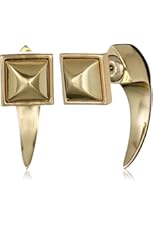 Rebecca Minkoff "Core" Front/Back Hoop Earrings