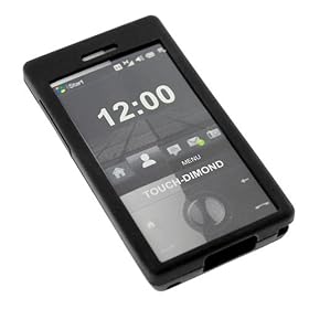 Protective Black Silicon Skin Cover Case for HTC T-Mobile Touch Diamond PDA Smartphone