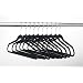 ULTRA SLIM VELVET SUIT HANGERS- SET OF 10- BLACK