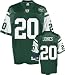 Thomas Jones Green Reebok NFL Premier New York Jets Jersey - Medium