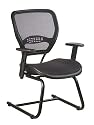 Air Grid Back Visitors Chair with Air Grid Seat, Fixed Angled Arms and Sled Base By Office Star
