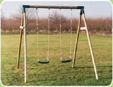 Childrens Toyshop  Third Party New : Plum Products Marmoset Wooden Swing