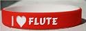 I Love Flute Custom Wristband