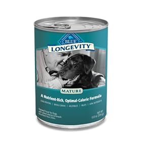 Blue Buffalo Longevity Canned Food for Mature Dogs (Pack of 12 12.5-Ounce Cans)