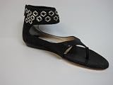 JIMMY CHOO Ronit Black Embossed Zip Sandals 41