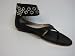JIMMY CHOO Ronit Black Embossed Zip Sandals 40
