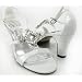 White Wedding Jeweled Formal Bridal Sandals