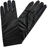 Luxury Divas Wrist Length Satin Formal Evening Gloves