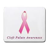Cleft Palate Awareness Ribbon Mouse Pad
