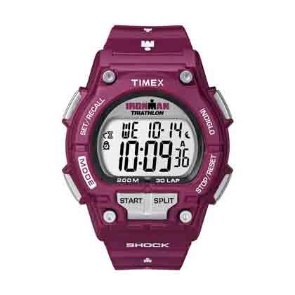 Timex Ironman Shock Resistant 30-Lap Full Size Watch - Berry