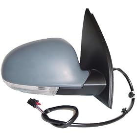 VW GOLF MK5 03-09 PRIMED ELECTRIC DOOR/WING MIRROR DRIVERS SIDE