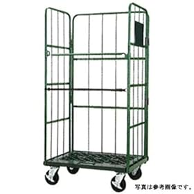 【クリックで詳細表示】かご台車 ナンシン ロールボックスパレット(床樹脂) 850＆times；600＆times；1700 4輪自在 RC-P-2C
