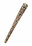Hair Clip - Banana Style - Lt. Colo. Topaz Mix Crystal (69)