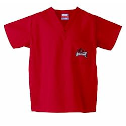 Arkansas Razorbacks NCAA Classic Scrub 1 Pocket Top (Red)