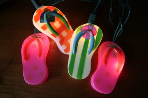 Beach Sandal String Lights - Set of 10