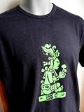 Green Mushroom God Printed Organic Hemp Mens Tshirt