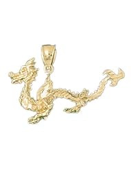 CleverEves 14K Gold Pendant 3-D Dragon 6.9 - Gram(s)