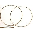 Leather Cord Necklaces Brown 16" 2Pcs