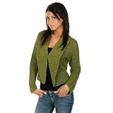 Shawl Collar Cardigan with Gold Threading at ClassicCloseouts