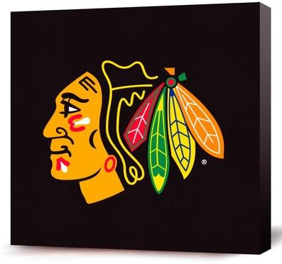 NHL Chicago Blackhawks Dark Logo Canvas Print (12 x 12)