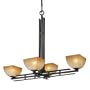 Lineage Collection Mission 19" Wide Four Light Chandelier