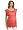 Maternal America Women's Maternity Ruffle Sleeved Top, Coral, X-Small